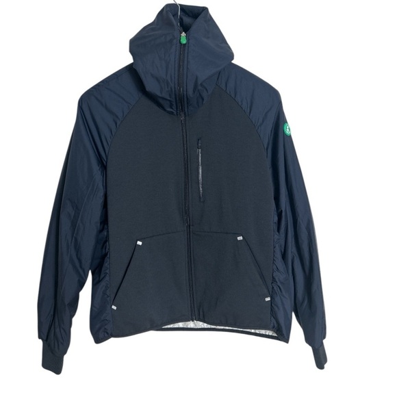 Save The Duck Plumroll Blue Water Resistant Hoodie Size L - Picture 1 of 15